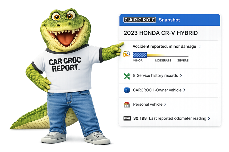 CarCroc ( CarFax or AutoCheck ) auto car reports CarFax Windows Stickers AutoCheck